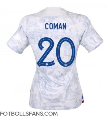 Frankrike Kingsley Coman #20 Replika Bortatröja Damer VM 2022 Kortärmad